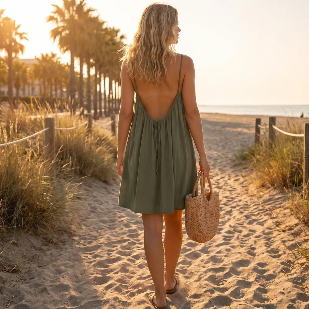 Vestido Riviera Corto - Bleu Caline